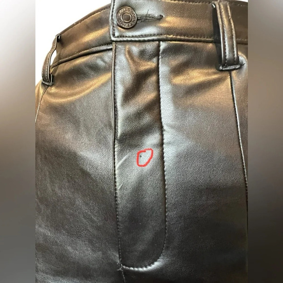 Abercrombie & Fitch Curve Love Skinny Ultra High Rise Faux Leather Pants 24/00 - Picture 11 of 16